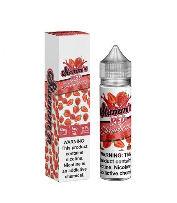 Slammin Red Strawberry 60ml Vape Juice Slammin Red Strawberry 60ml Vape Juice