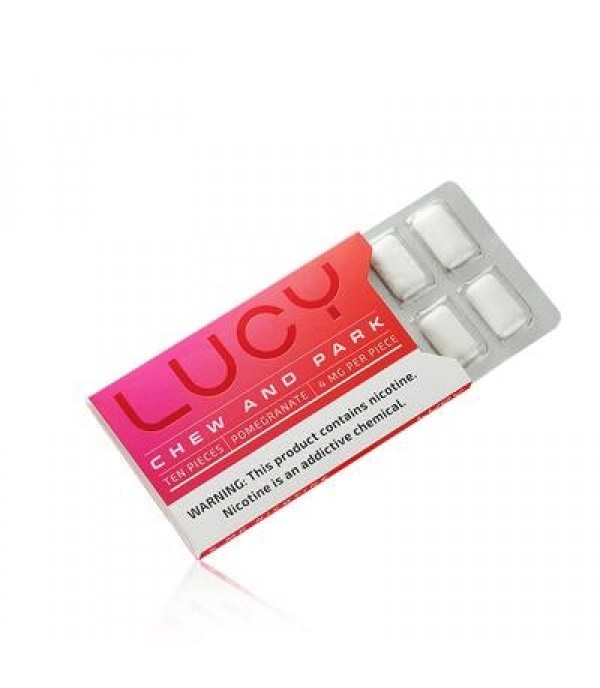 LUCY Nicotine Gum - Pomegranate Flavor (3 Pack) LUCY Nicotine Gum - Pomegranate Flavor (3 Pack)