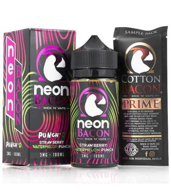 Punch'D Wick 'N' Vape 100ml Neon Bacon Punch'D Wick 'N' Vape 100ml Neon Bacon