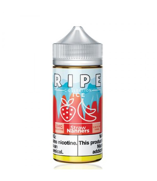 Ripe Collection Straw Nanners ICE 100ml Vape Juice Ripe Collection Straw Nanners ICE 100ml Vape Juice