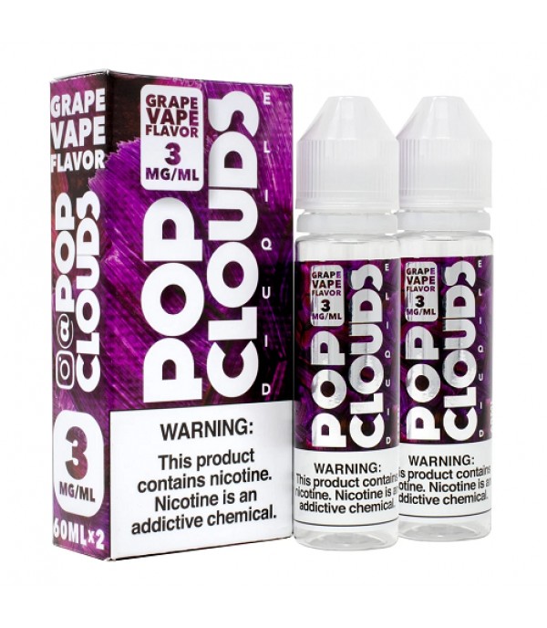 Pop Clouds Grape 2x 60ml Vape Juice Pop Clouds Grape 2x 60ml Vape Juice